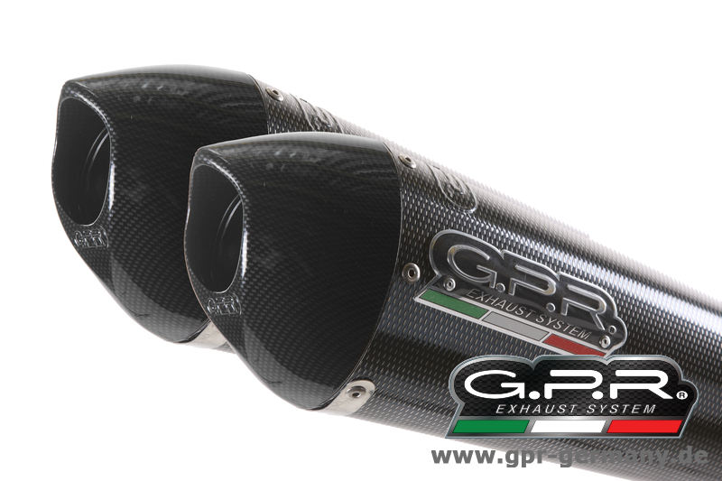 GPR GPE ANNIVERSARY POPPY Triumph Speed Triple 2011-13 2in1 Slip On Doppelendschalldämpfer Auspuff